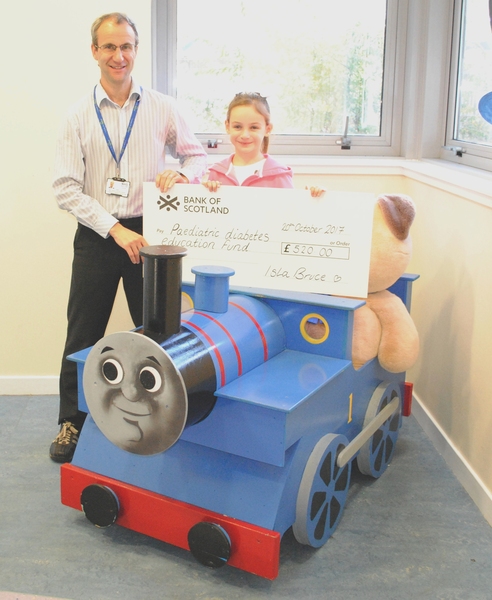 Donation to paediatric diabetes service