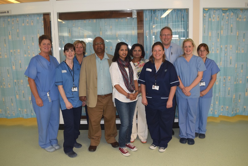 Donation to the coronary care unit