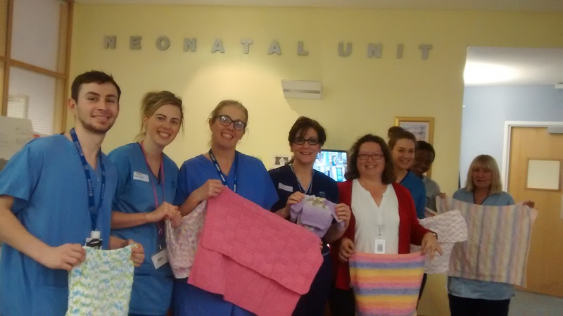 04-12-17 Tesco Knitting Festival donation to Neonatal pic 1