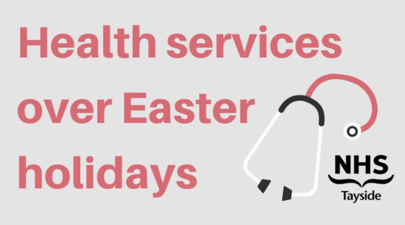 Health services over Easter holidays web banner
