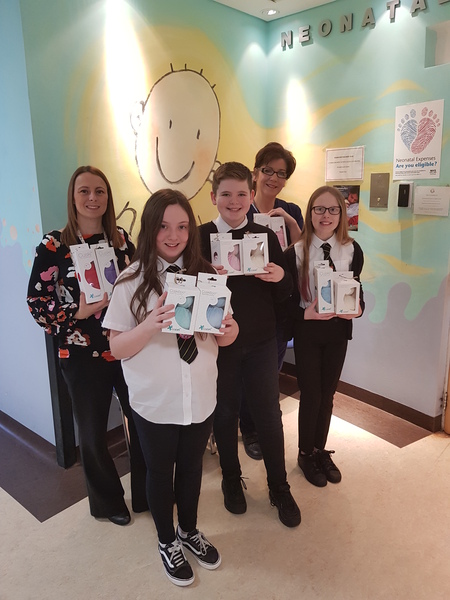Pupils make donations to hospital