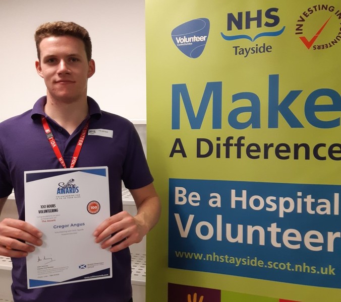 Saltire Awards presented to young NHS Tayside volunteers