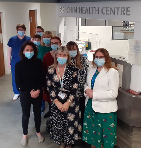 MSP meets staff at Brechin Health Centre