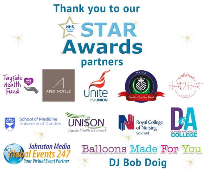 NHS Tayside STAR awards partners and sponsors