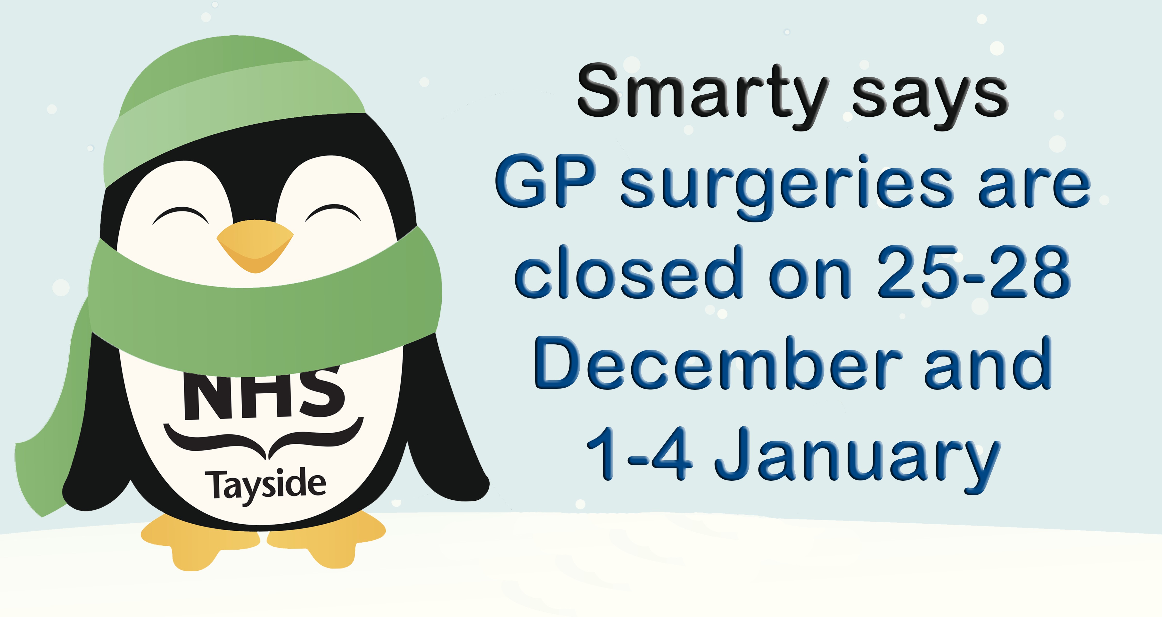 Health services over festive holidays - web 2025