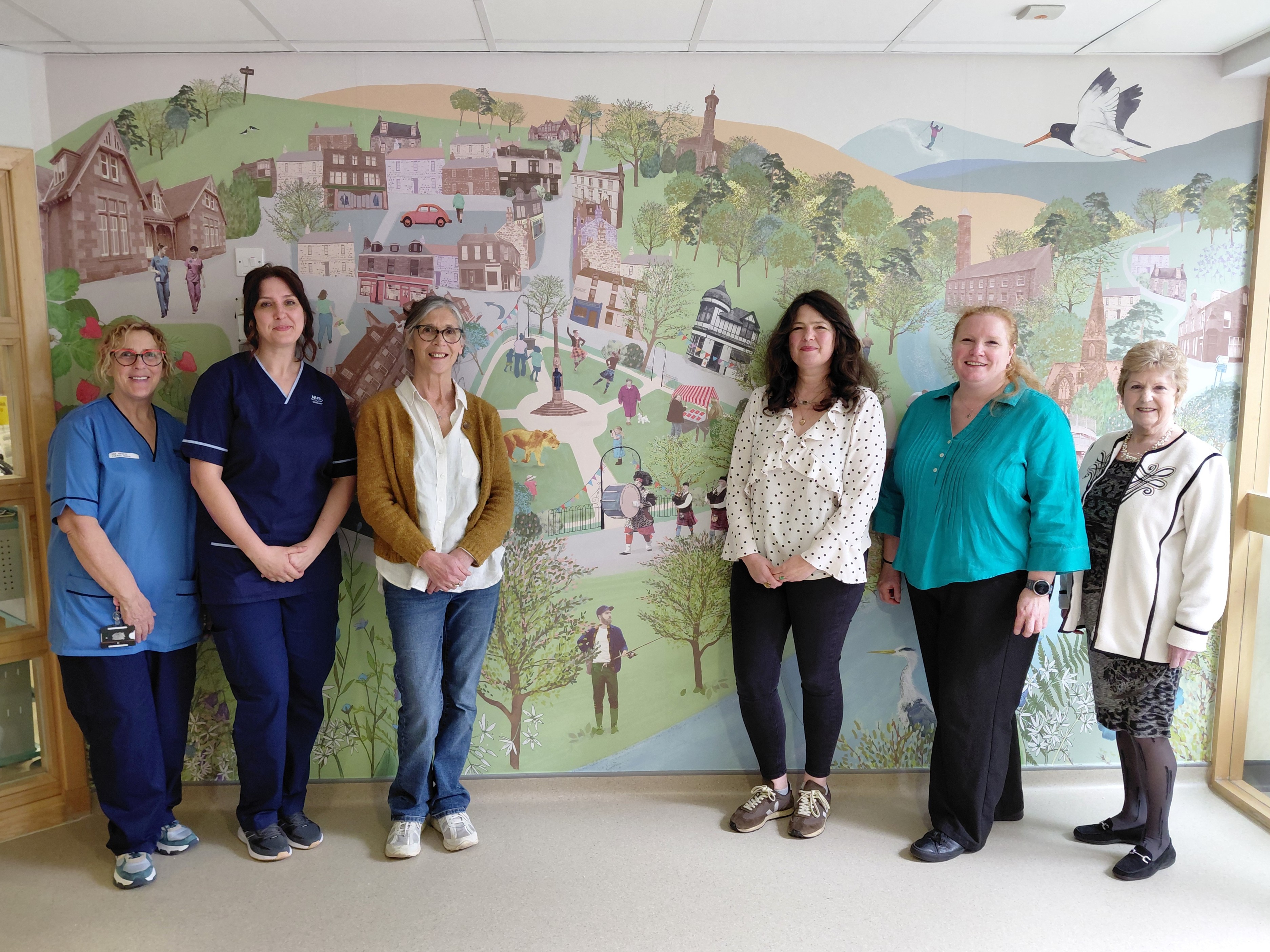 New mural unveiled at Blairgowrie Community Hospital