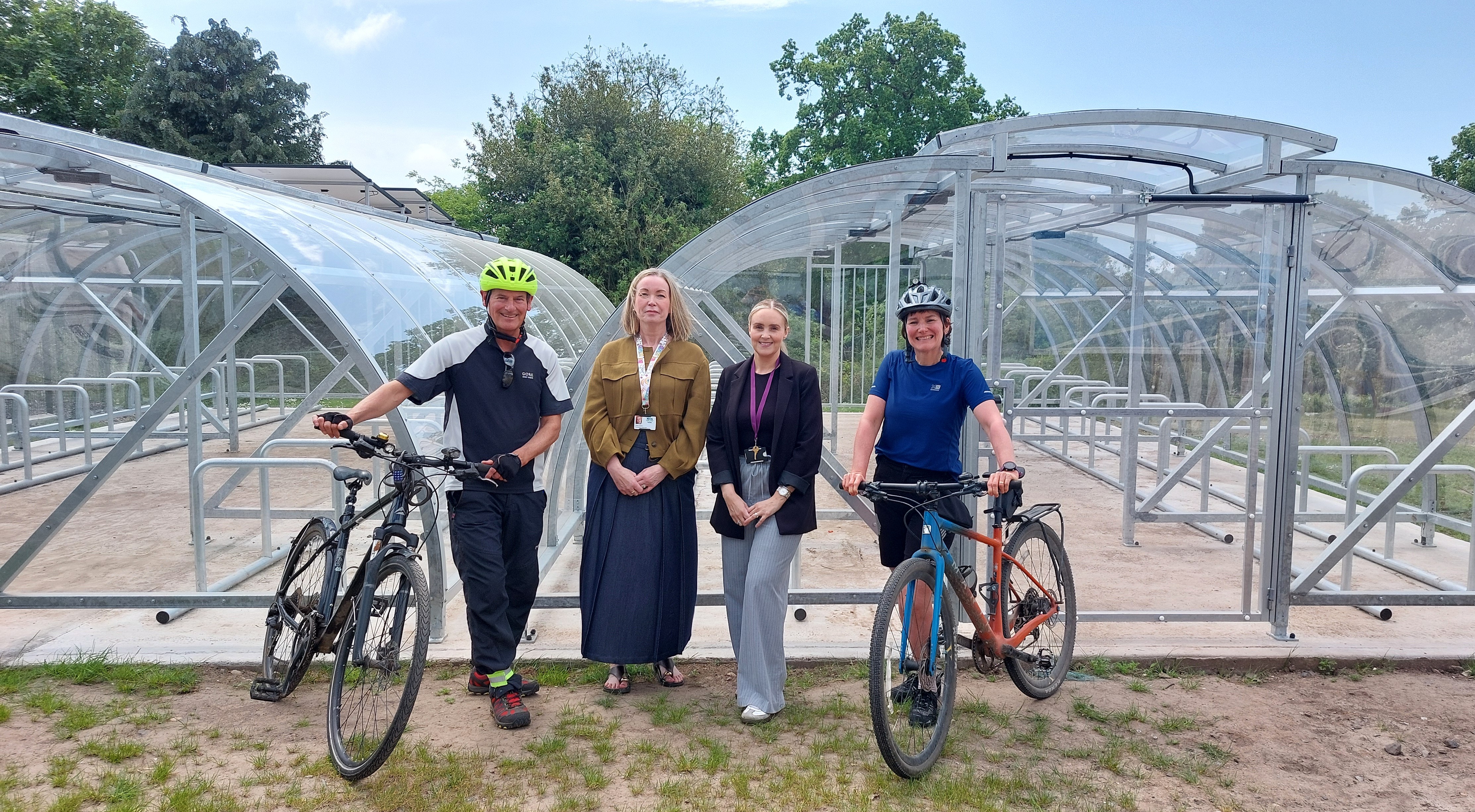 20-07-26 New bike hub unveiled at Ninewells Hospital to boost active travel