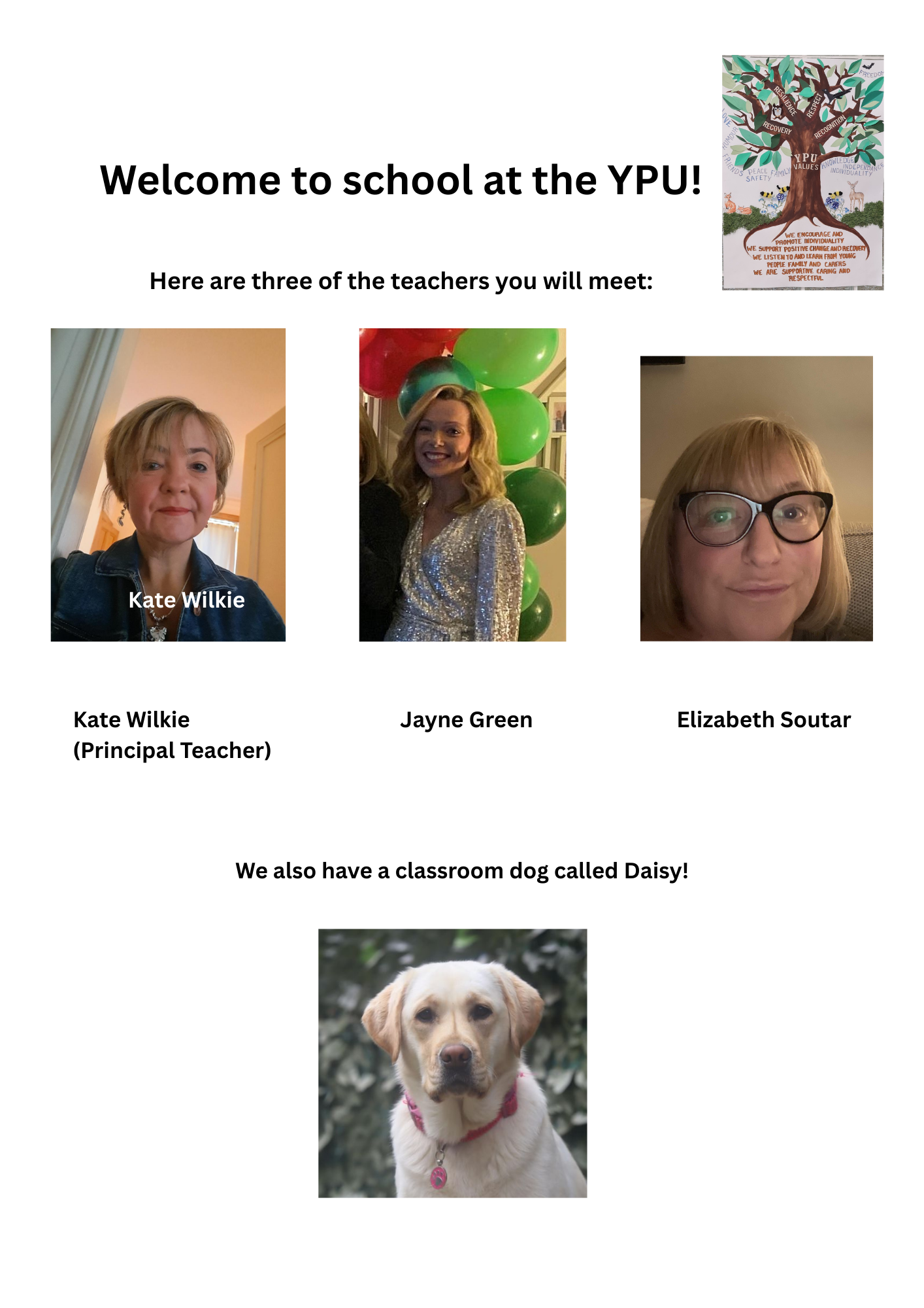 Dudhope YPU SCHOOL STAFF