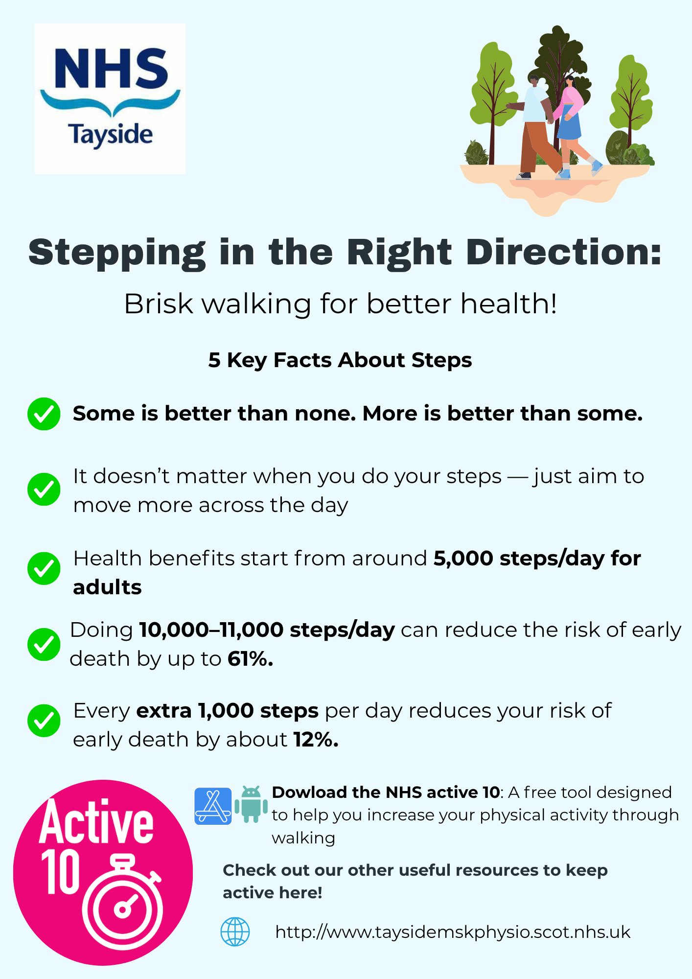 Brisk walking front image