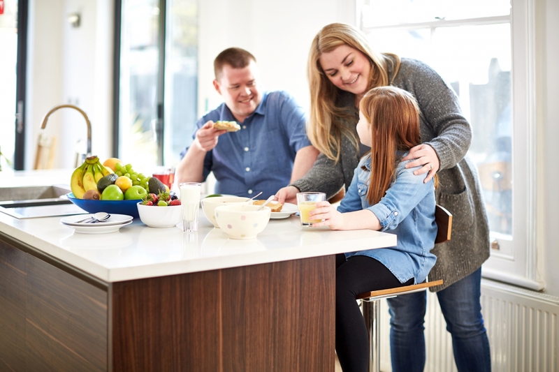 Family eating