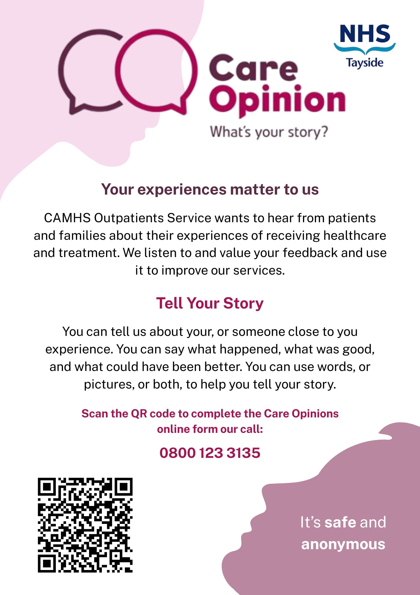 Care Opinions NHS Tayside Poster