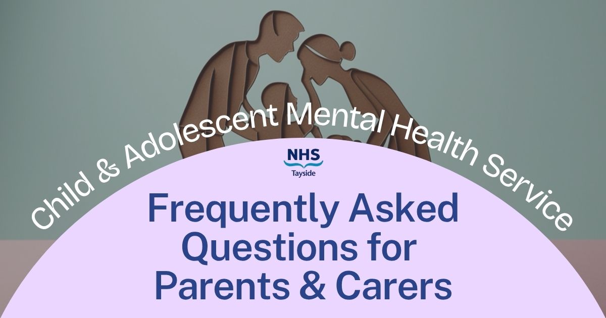 FAQ for parents carers camhs website Header