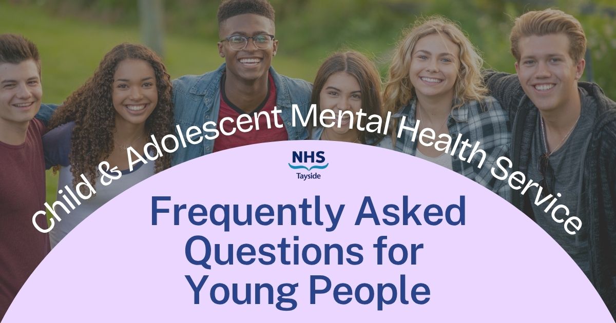 FAQ for young people camhs website Header